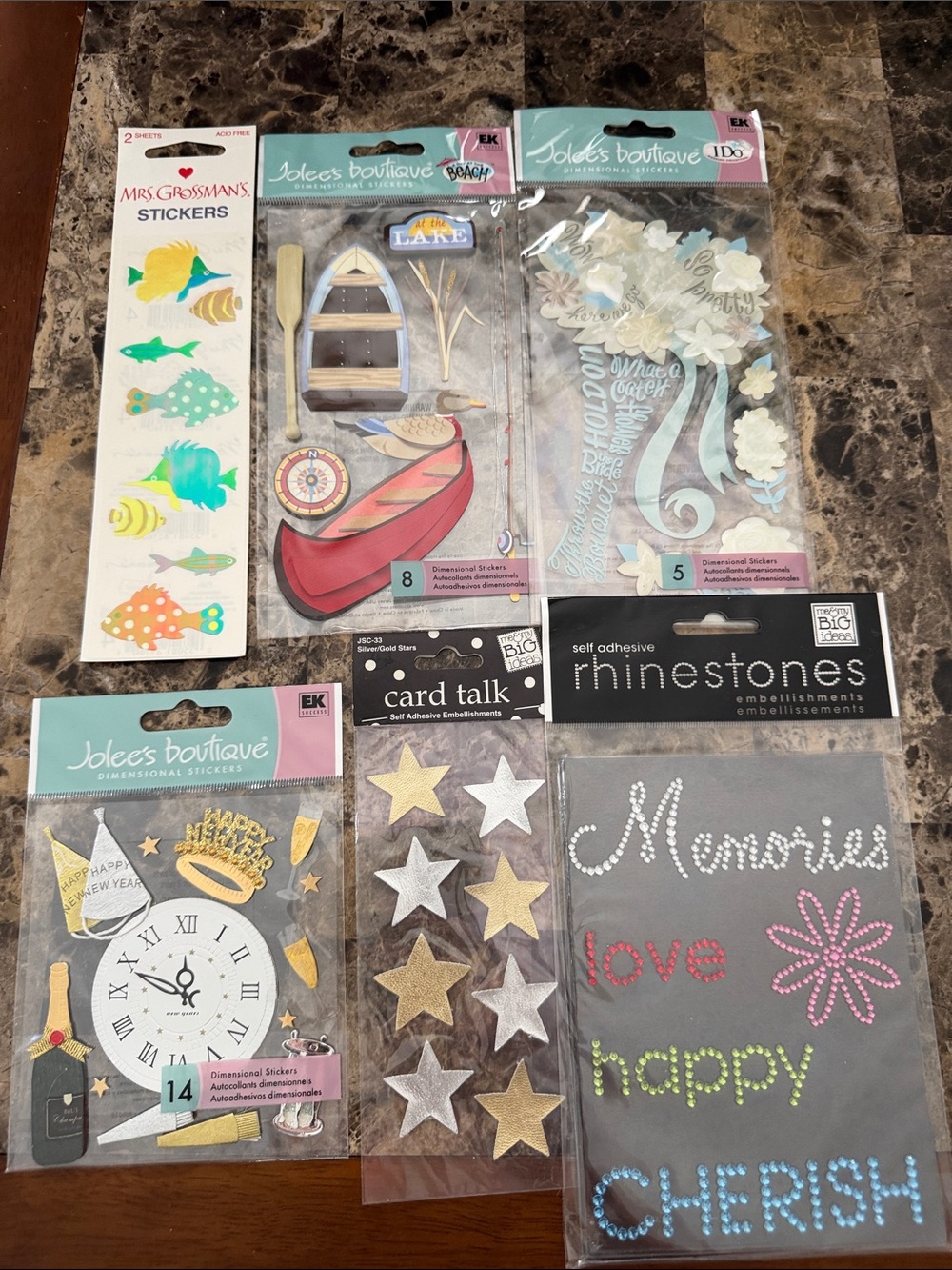 NWT Misc Scrapbooking Stickers